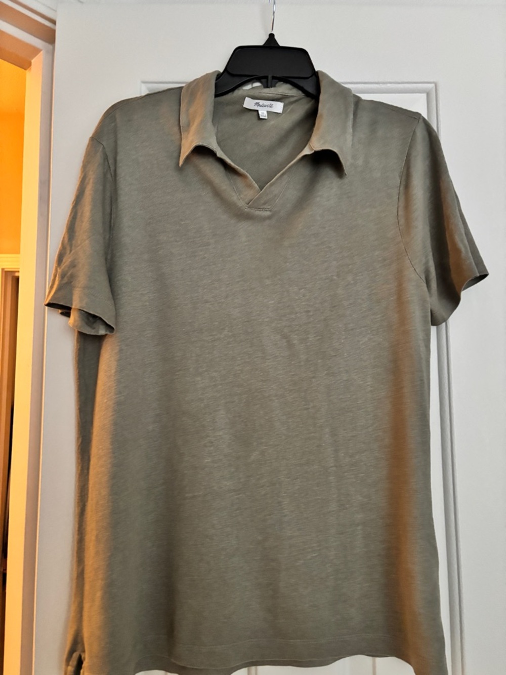 Madewell Olive Green Polo Shirt